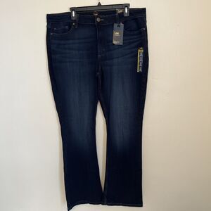 LEE Legendary Bootcut Mid Rise Denim Jeans, Dark Wash- Size 18